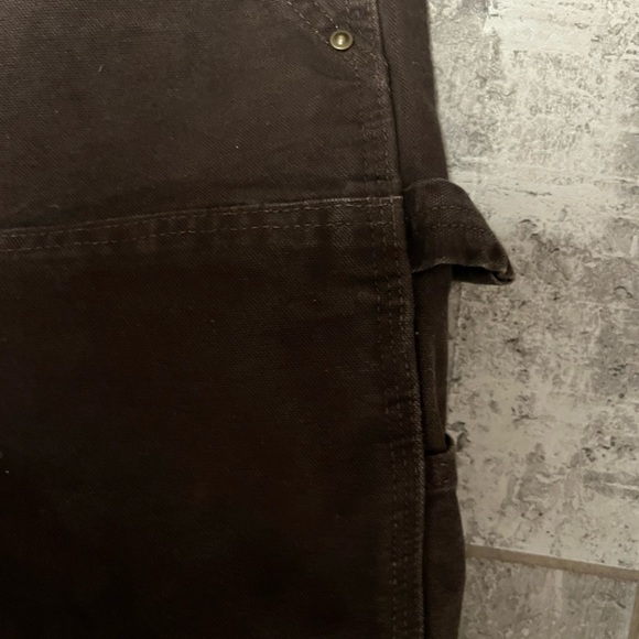 Carhartt Utility Double Knee Work Pant Loose Original Fit Dark Brown SZ 33W 30L - Picture 5 of 10